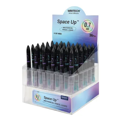 WRITECH W-507 0,7MM (SİYAH-YEŞİL/SİYAH-MOR) KALEM UCU - 36'LI STAND
