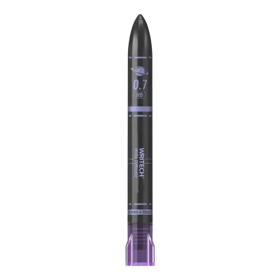 WRITECH W-507 0,7MM (SİYAH-MOR) KALEM UCU - 12'Lİ