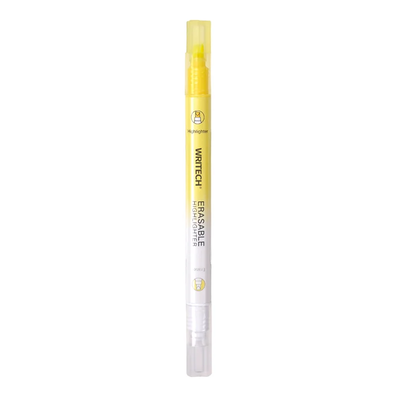 WRITECH W-822 SİLİNEBİLİR FOSFORLU KALEM NEON SARI - 12'Lİ KUTU
