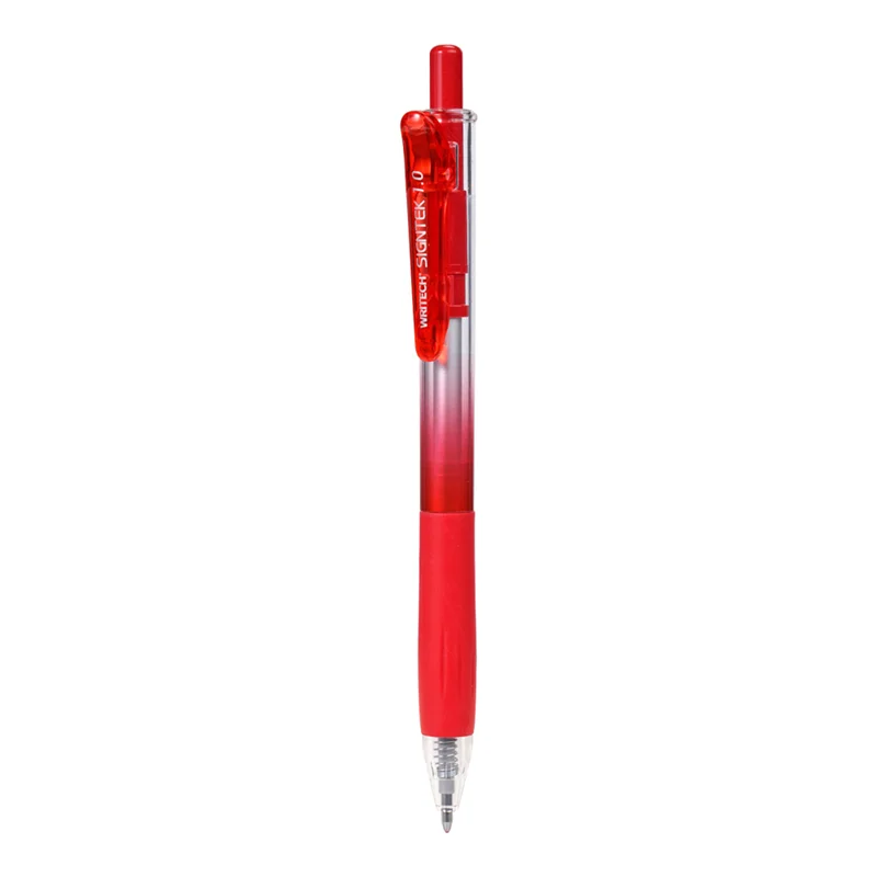 WRITECH W-099S SIGNTEK İMZA KALEMİ 1,0MM KIRMIZI JEL KALEMİ - 12'Lİ KUTU