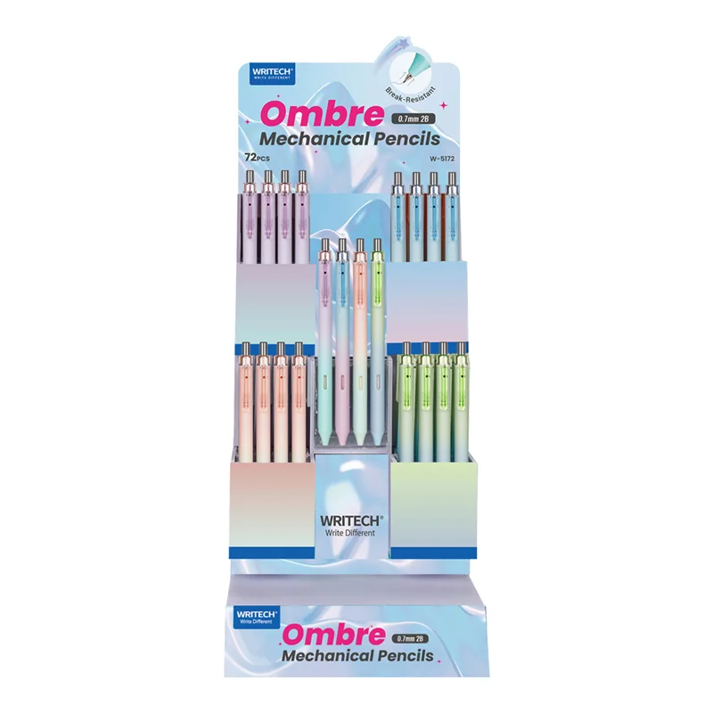 WRITECH W-5172 OMBRE 0,7MM VERSATİL KALEM - 72'Lİ DISPLAY