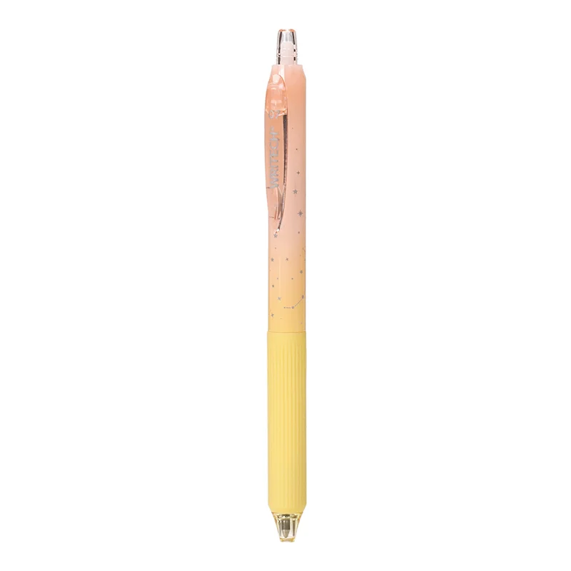 WRITECH W-0163 SOFT GRIP NEBULA JEL KALEM PEMBE/SARI - 12'Lİ KUTU