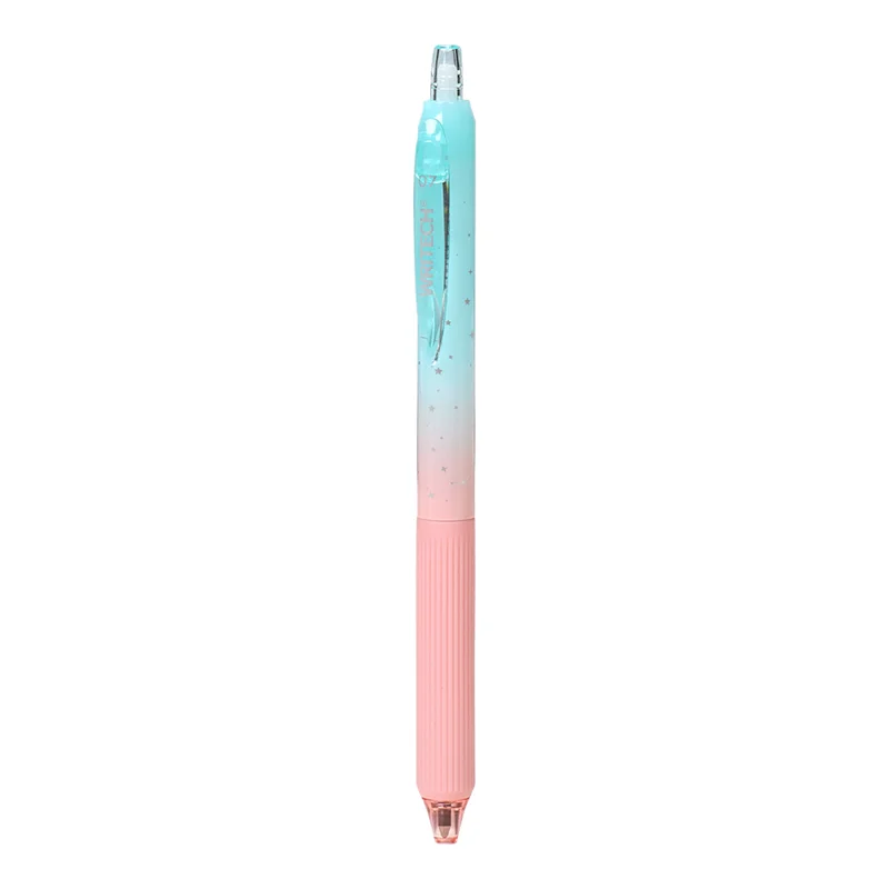 WRITECH W-0163 SOFT GRIP NEBULA JEL KALEM YEŞİL/PEMBE - 12'Lİ KUTU