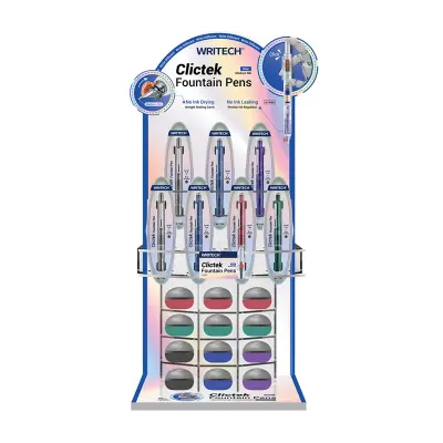 WRITECH W-784M BASMALI DOLMA KALEM (M TIP) - 43'LÜ STAND