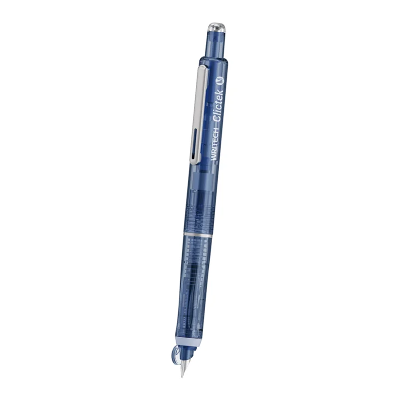 WRITECH W-784M BASMALI DOLMA KALEM MAVİ GÖVDE (M TIP) - BLISTER
