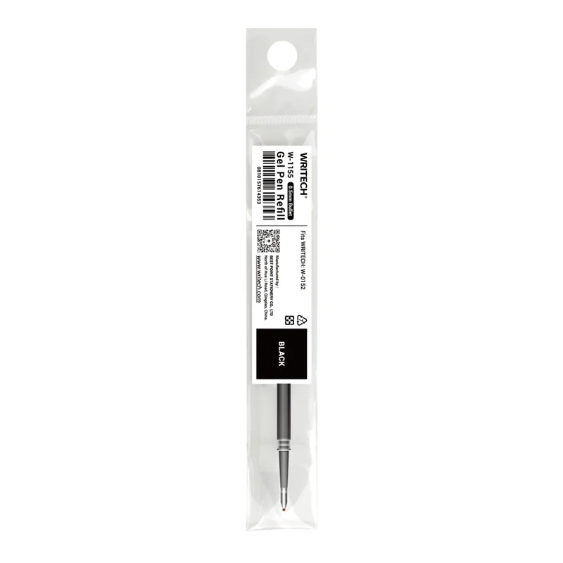 WRITECH W-1155 JEL KALEM SİYAH REFILL (W0152-W0155)
