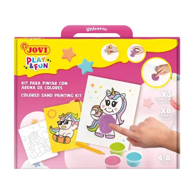 JOVI 2105 PLAY&amp;FUN UNICORNS KUM BOYA KİTİ