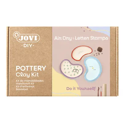 JOVI 2706 SERAMİK HAMURU LETTER STAMP KİTİ - YAZI BASKILI