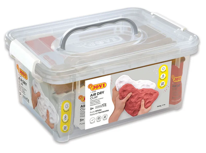 JOVI 80 SERAMİK HAMURU 500GR BEYAZ VE TOPRAK RENGİ - 7'LI KUTU