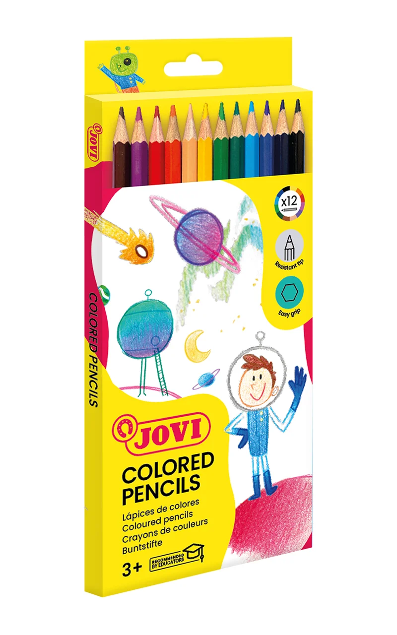 JOVI 730/12 ALTIGEN KURU BOYA KALEMİ - 12 RENK