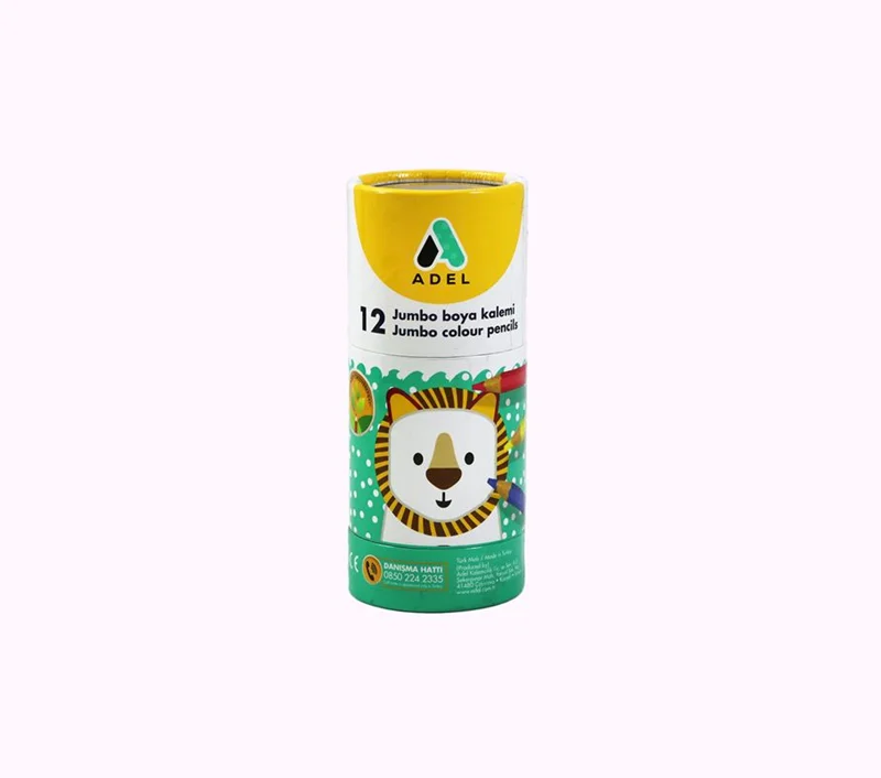 ADEL 12 RENK JUMBO HEXA TÜP KURU BOYA YARIM BOY 21195201010 (Best)