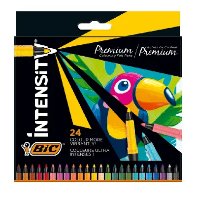 BİC INTENSITY 24 RENK KEÇE UÇLU KALEM FINE 3806080