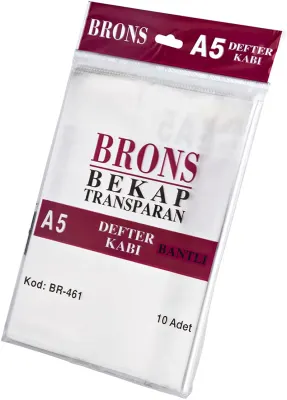 BRONS A5 HAZIR DEFTER KABI ŞEFFAF 10 LU BR-446/443/461 (Best)