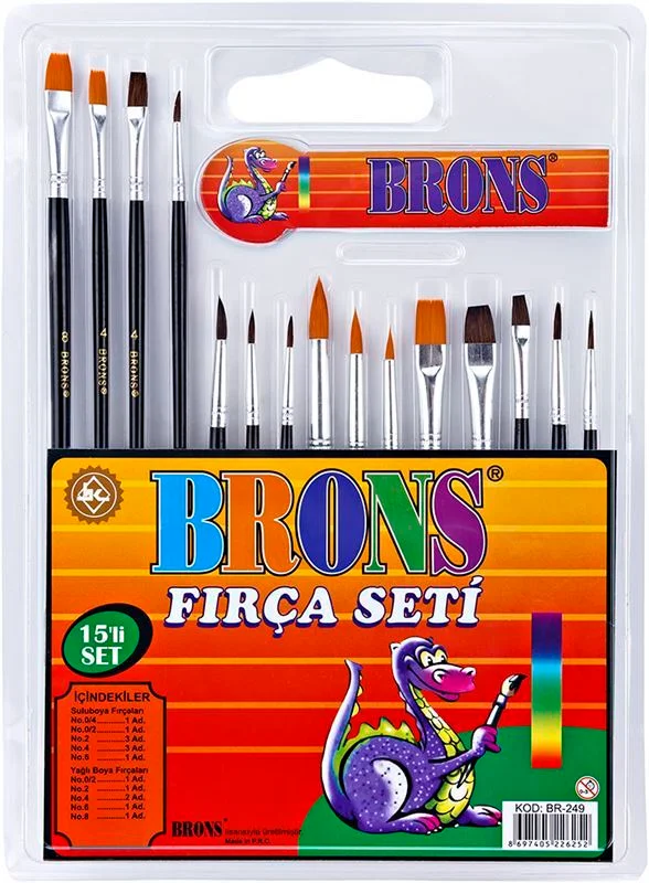 BRONS FIRÇA SETİ 15 Lİ BR-249 (Best)