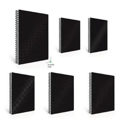 ÇINAR NERO 17x24 100 YP KARELİ SPR SERT KAPAK DEFTER 55215 (Best)