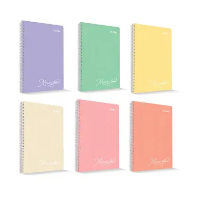 ÇINAR PASTEL A4 120 YP KARELİ SPİRALLİ  DEFTER 71911 (Best)