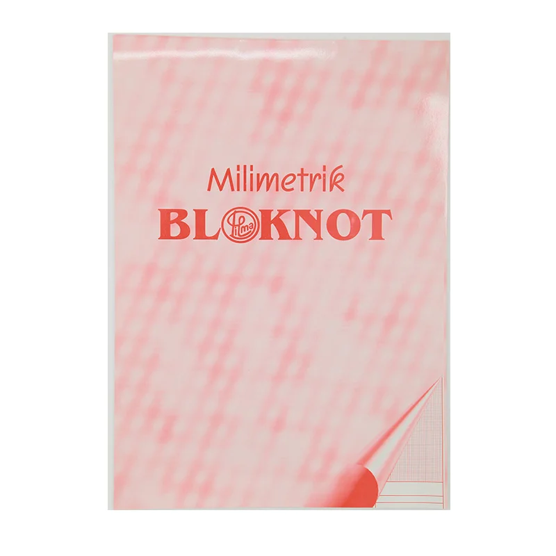 DİLMAN A3 KIRMIZI MİLİMETRİK BLOKNOT (Best)