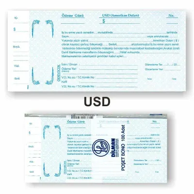 DİLMAN DOLAR SENET KOÇANI 100 LÜ (Best)