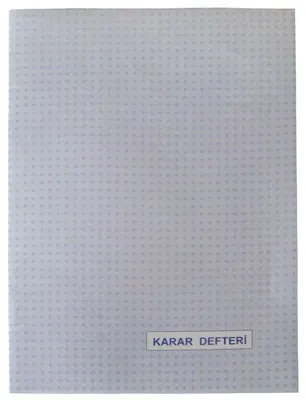 DİLMAN NUMARALI KARAR DEFTERİ KARTON KAPAK 40 YP. (Best)