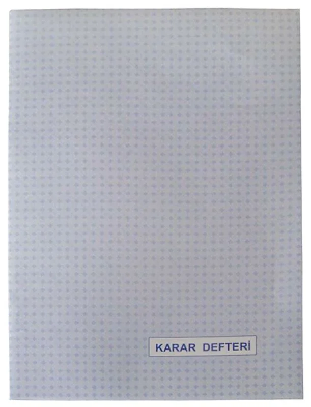 DİLMAN NUMARALI KARAR DEFTERİ KARTON KAPAK 40 YP. (Best)