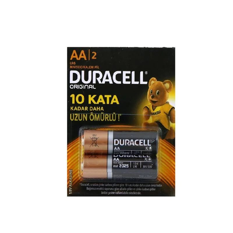 DURACELL 2 Lİ KARTELA AA KALEM PİL 96661700 (Best)