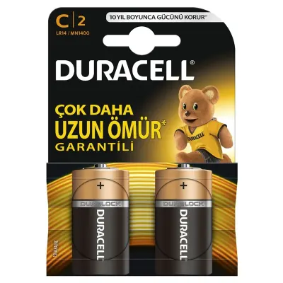 DURACELL ORTA BOY C PİL 2 Lİ C2 (Best)