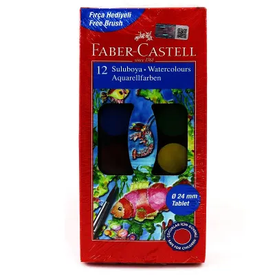 FABER 12 RENK SULU BOYA KÜÇÜK BOY 125011 (Best)