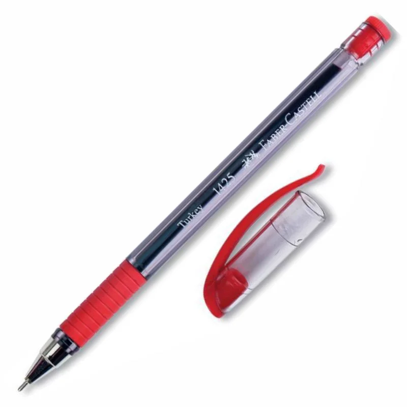 FABER 1425 İĞNE UÇ KIRMIZI TÜKENMEZ KALEM 142521 (Best)