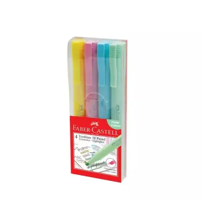 FABER 38 FOSFORLU KALEM 4 LÜ PASTEL RENKLER 158216 (Best)