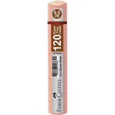 FABER GRIP MİN 0.5 PASTEL TURUNCU 60 mm 120 Lİ TÜP 127683 (Best)