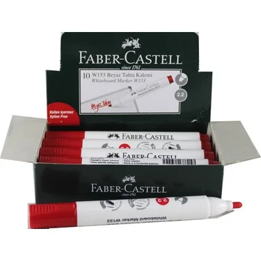 FABER W153 KIRMIZI TAHTA KALEMİ 254029 (Best)