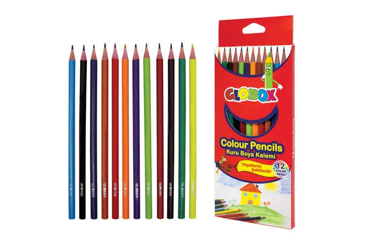 GLOBOX KURU BOYA 12 Lİ 6897 (Best)