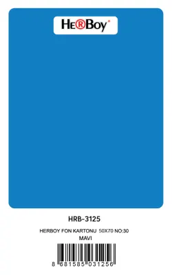 HERBOY FON KARTONU 50x70 KOYU MAVİ NO:30 160 GR 100 LÜ HRB-3125 (Best)