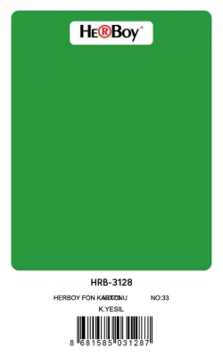 HERBOY FON KARTONU 50x70 KOYU YEŞİL NO:33 160 GR 100 LÜ HRB-3128 (Best)