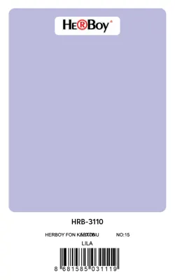 HERBOY FON KARTONU 50x70 LİLA NO:15 160 GR 100 LÜ HRB-3110 (Best)