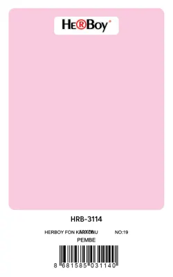 HERBOY FON KARTONU 50x70 PEMBE NO:19 160 GR 100 LÜ HRB-3114 (Best)