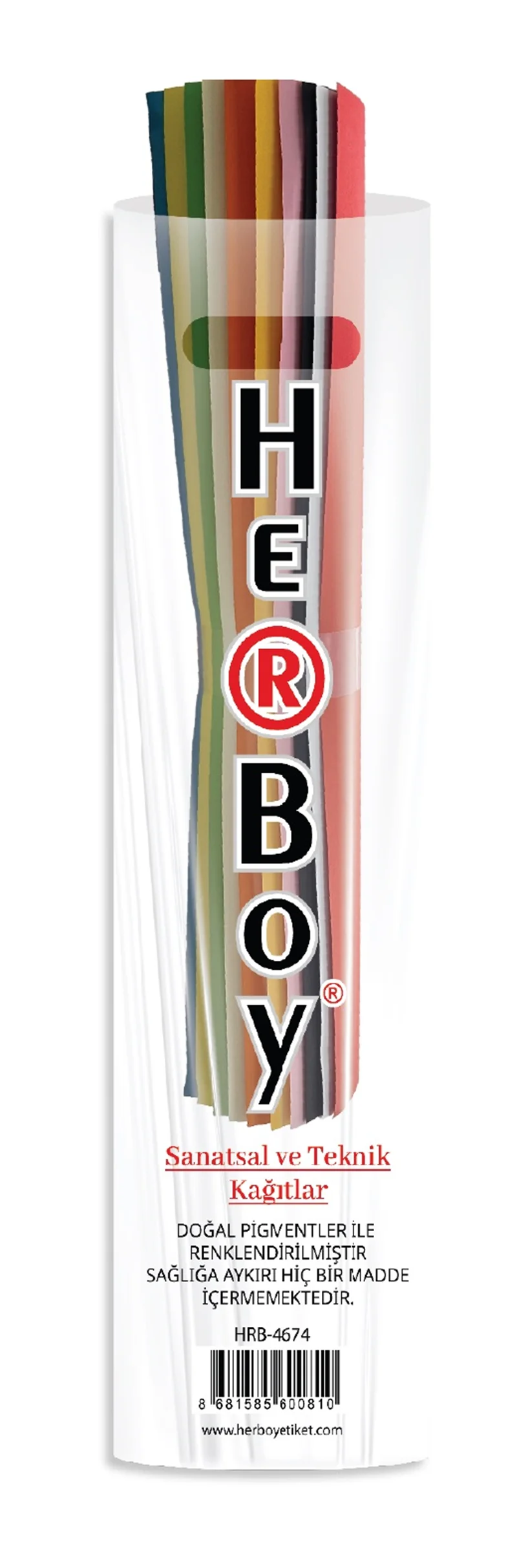 HERBOY RULO FON KARTONU 10 RENK 120 gr.50X70  HRB39669 (Best)