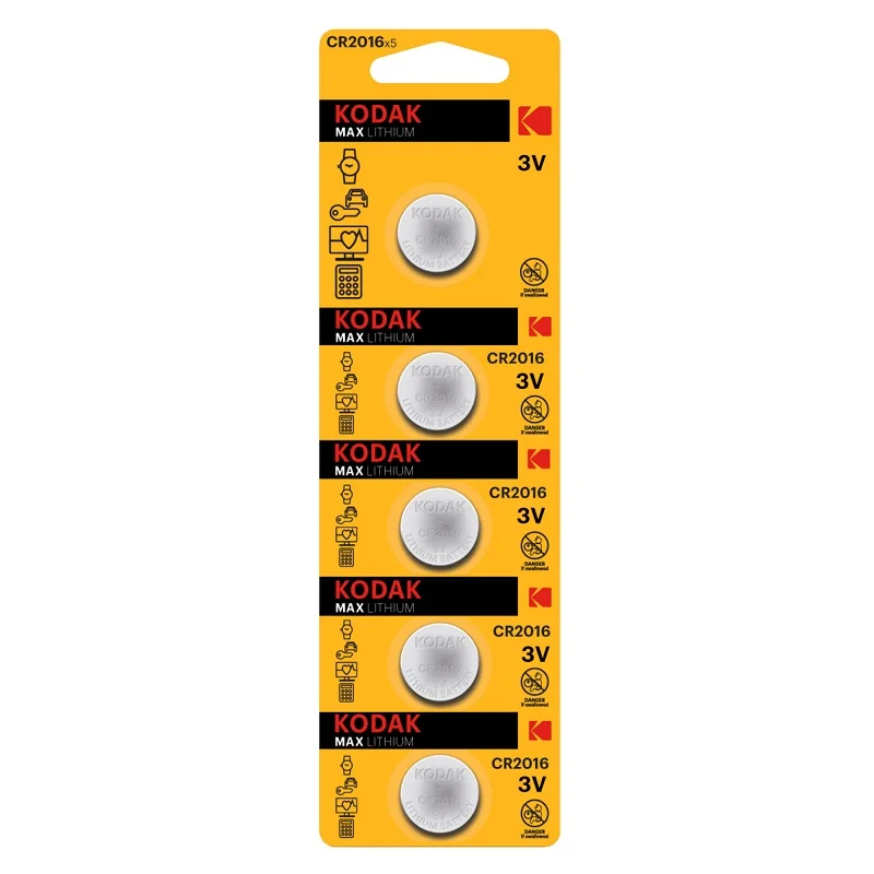 KODAK CR2016 ULTRA LİTYUM PARA PİL 5 Lİ BLİSTER 281387 (Best)
