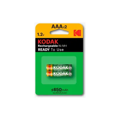 KODAK K3AHR-650 mAh.AAA 2 Lİ ŞARJLI İNCE PİL 281423 (Best)