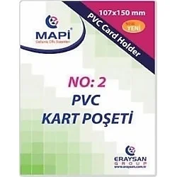 MAPİ 110x150 DİKEY PVC KART POŞETİ 9101036 100 LÜ (Best)
