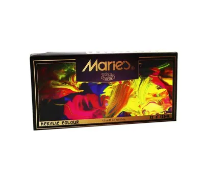 MARİES 12 RENK AKRİLİK BOYA 812B 12 ml MRMAR0017
