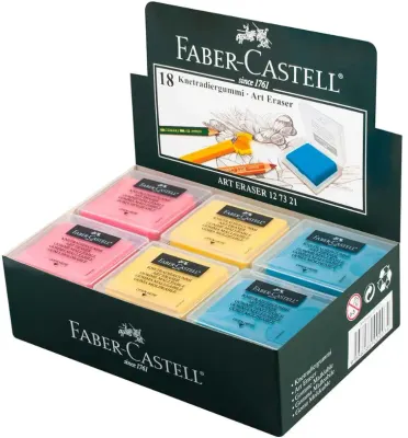 FABER SİLGİ HAMUR RENKLİ PLASTİK KUTULU 127321