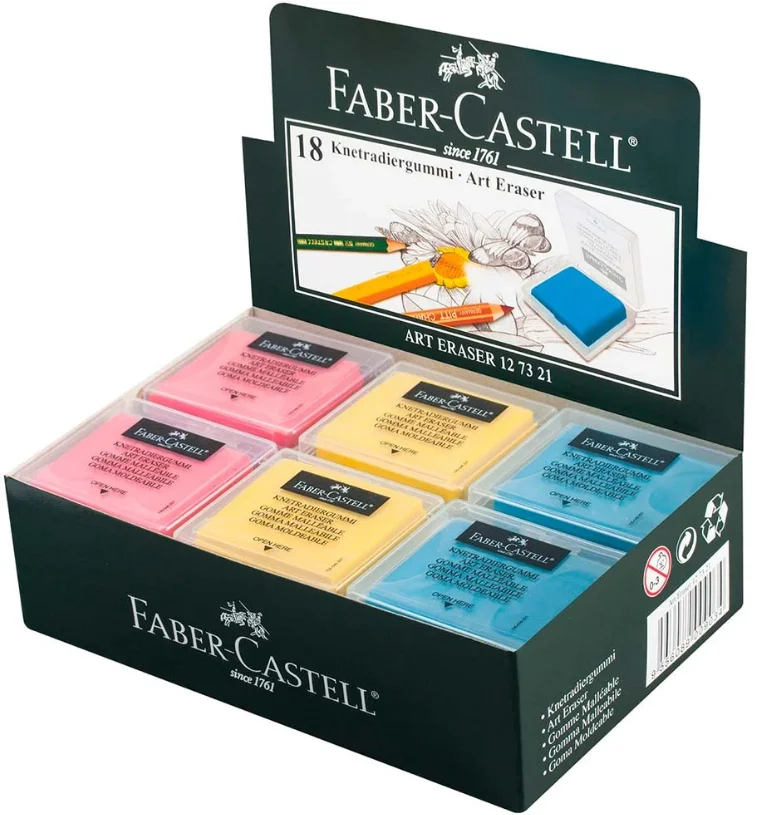 FABER SİLGİ HAMUR RENKLİ PLASTİK KUTULU 127321