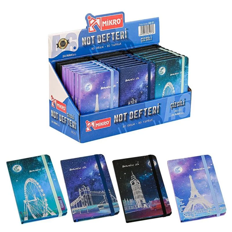 MİKRO A601 ÇİZGİLİ A6 NOT DEFTERİ (Best)