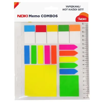 NOKİ MEMO COMBO 6 YAPIŞKANLI NOTLUKLAR 12706 (Best)