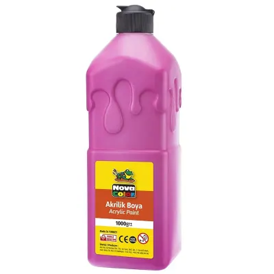 NOVA COLOR AKRİLİK BOYA PEMBE 1 KG. NC-230