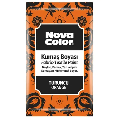 NOVA COLOR TOZ KUMAŞ BOYASI TURUNCU 12 GR NC-906 (Best)