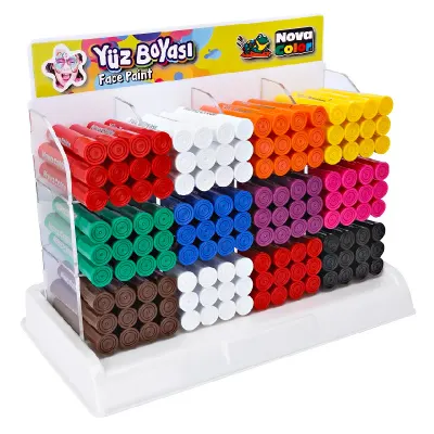 NOVA COLOR YÜZ BOYASI 144 LÜ STAND NC-200 (Best)