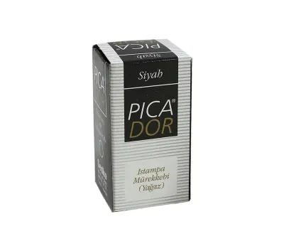 PİCADOR ISTAMPA MÜREKKEBİ SİYAH 30cc KE 001 (Best)
