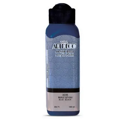 ARTDECO AKRİLİK BOYA 140 ml MAVİ SİYAH 070R-3035 (Best)
